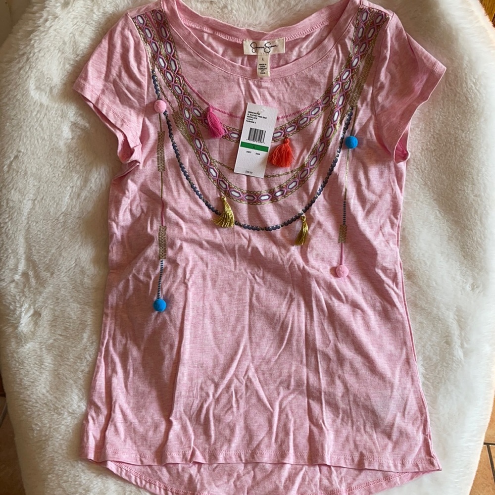 NWT Jessica Simpson pink t-shirt